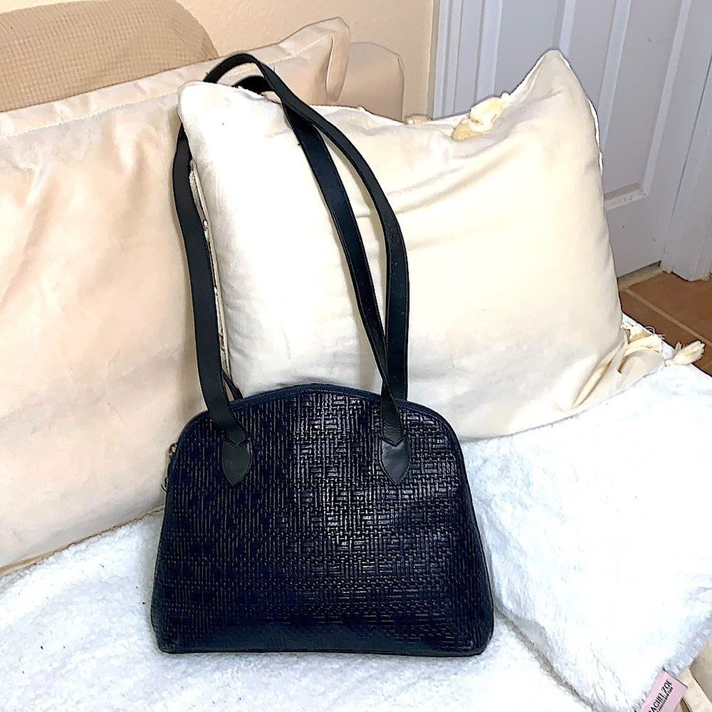 European leather shoulder bag